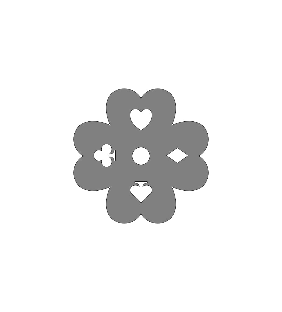 4 leaf clover with cards