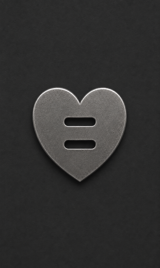 Slotted heart conchos